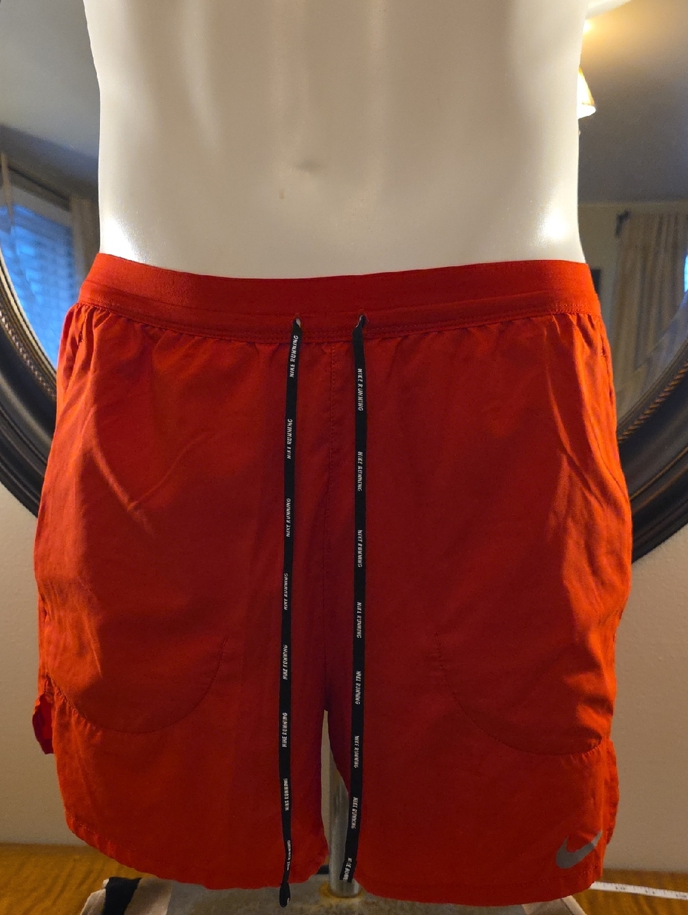 Nike Bright Red Men’s Drawstring Athletic Shorts